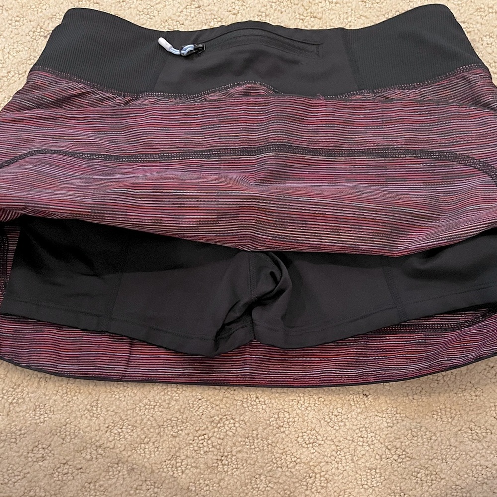 Lululemon Multi Purple And Black Pattern Skort - image 4